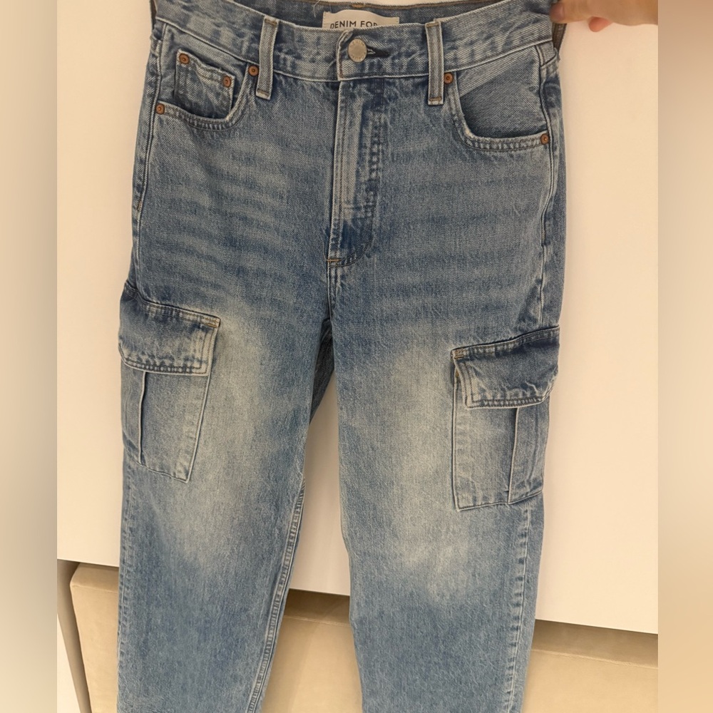 Denim Forum High Rise Jeans - Light Blue